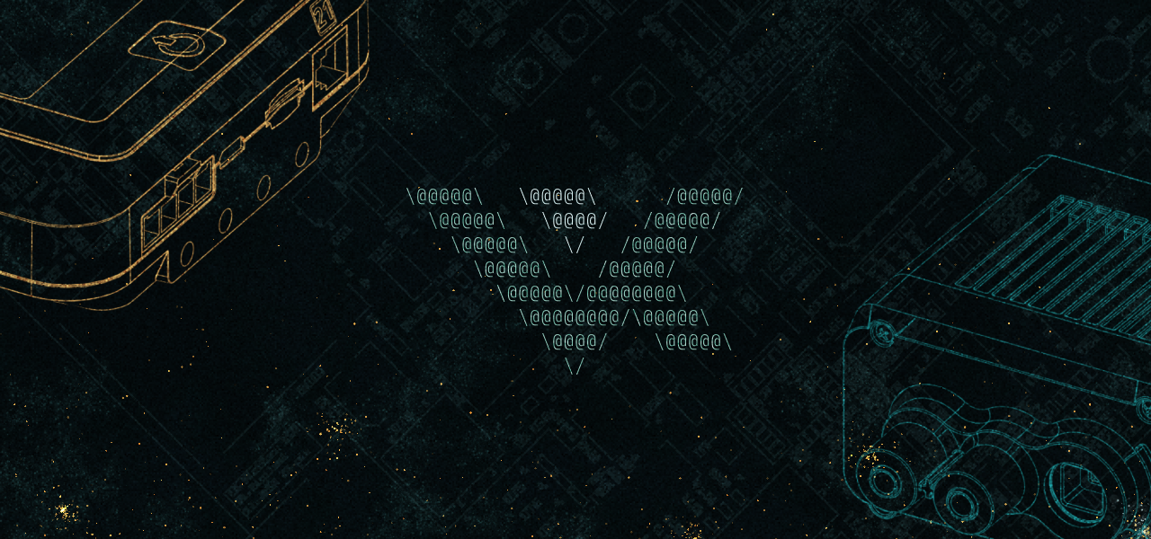 vexide logo next to two wireframe models.